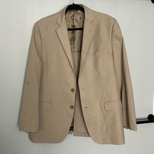 Brooks brother tan blazer.